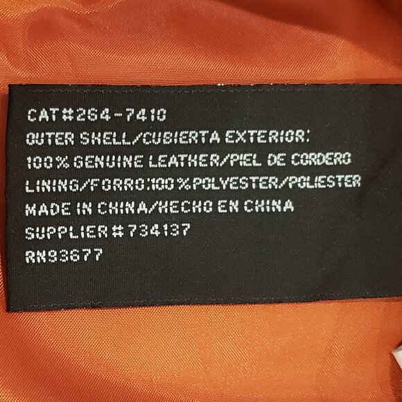 St Johns Bay Burnt Orange Leather Suede Jacket 1X - Picture 8 of 10